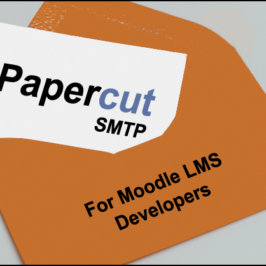 Papercut SMTP for Moodle LMS developers